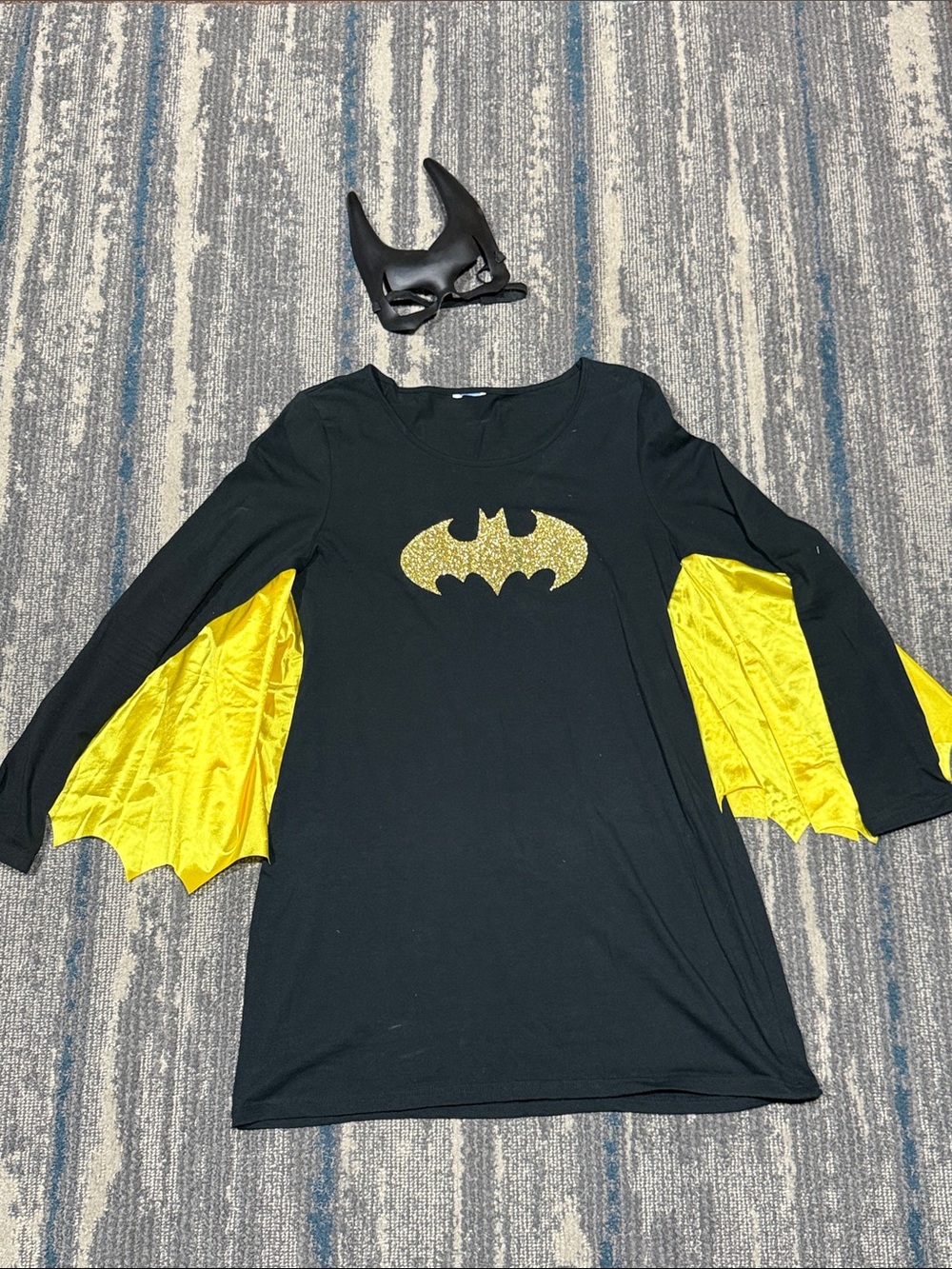 Size Medium Batman Costume Dress with Mask